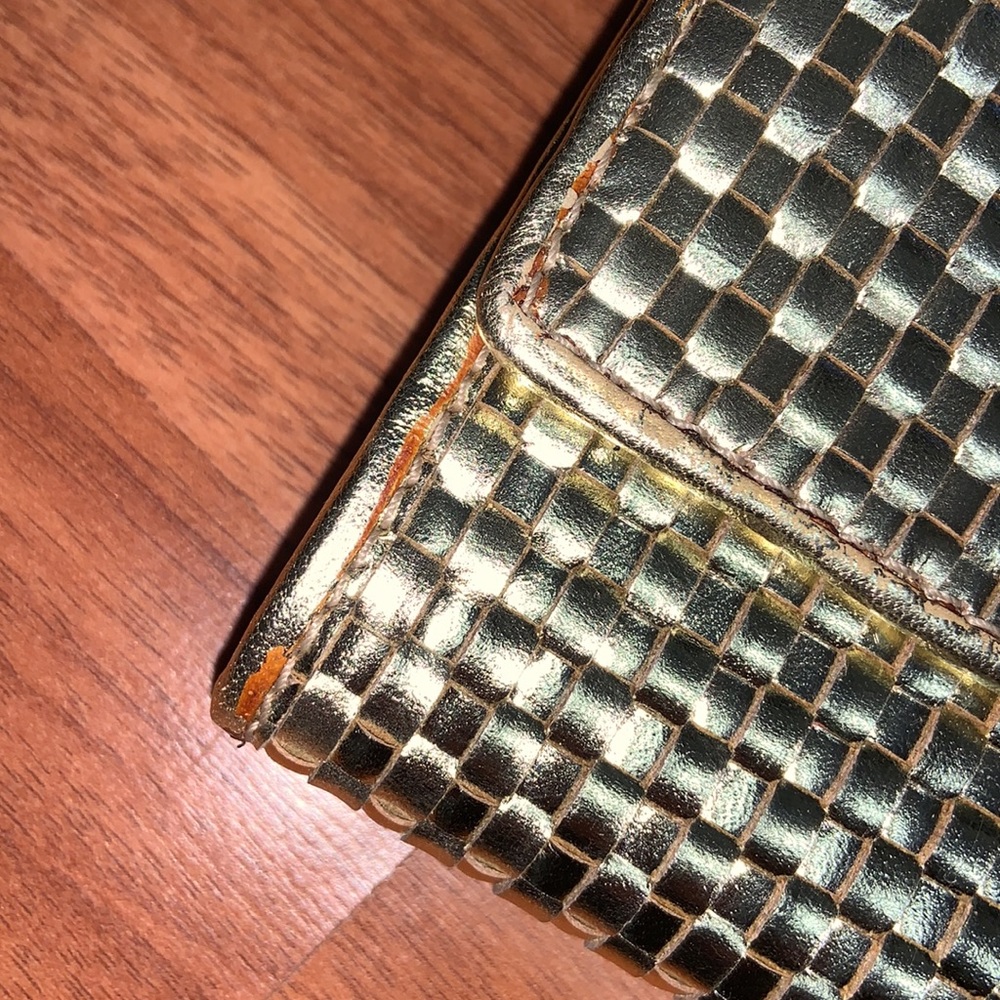 NWT Authentic Dolce & Gabbana Gold Weave Wallet - Picture 4 of 15